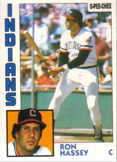 1984 O-Pee-Chee Baseball Cards 308     Ron Hassey